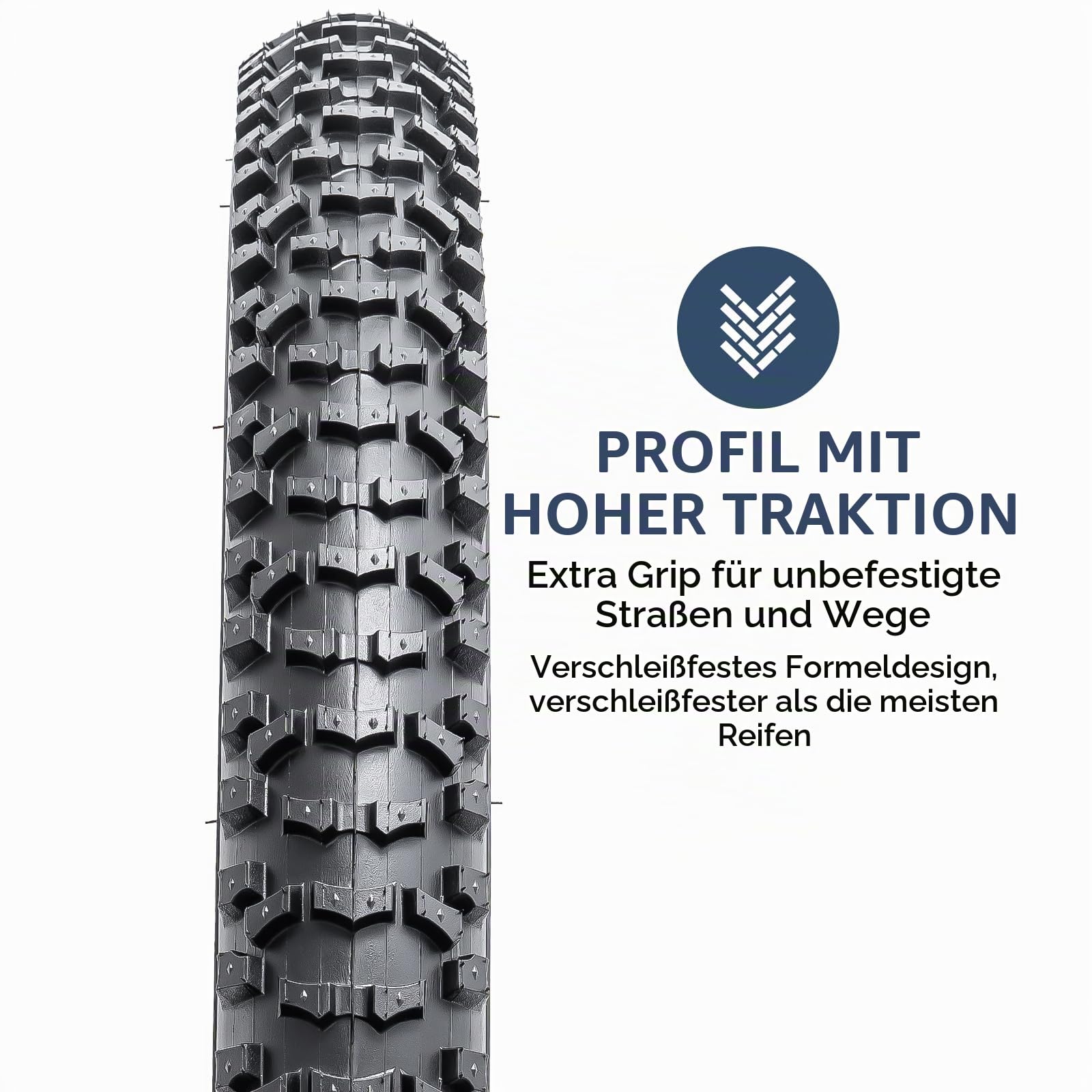 YunSCM 2Pcs Faltbare 26 Zoll Fahrradreifen 26x2.40 Mantel 58-559 kompatibel 26x2.35 26 x 2.40 Stadt/Straße/Mountainbike Reifen