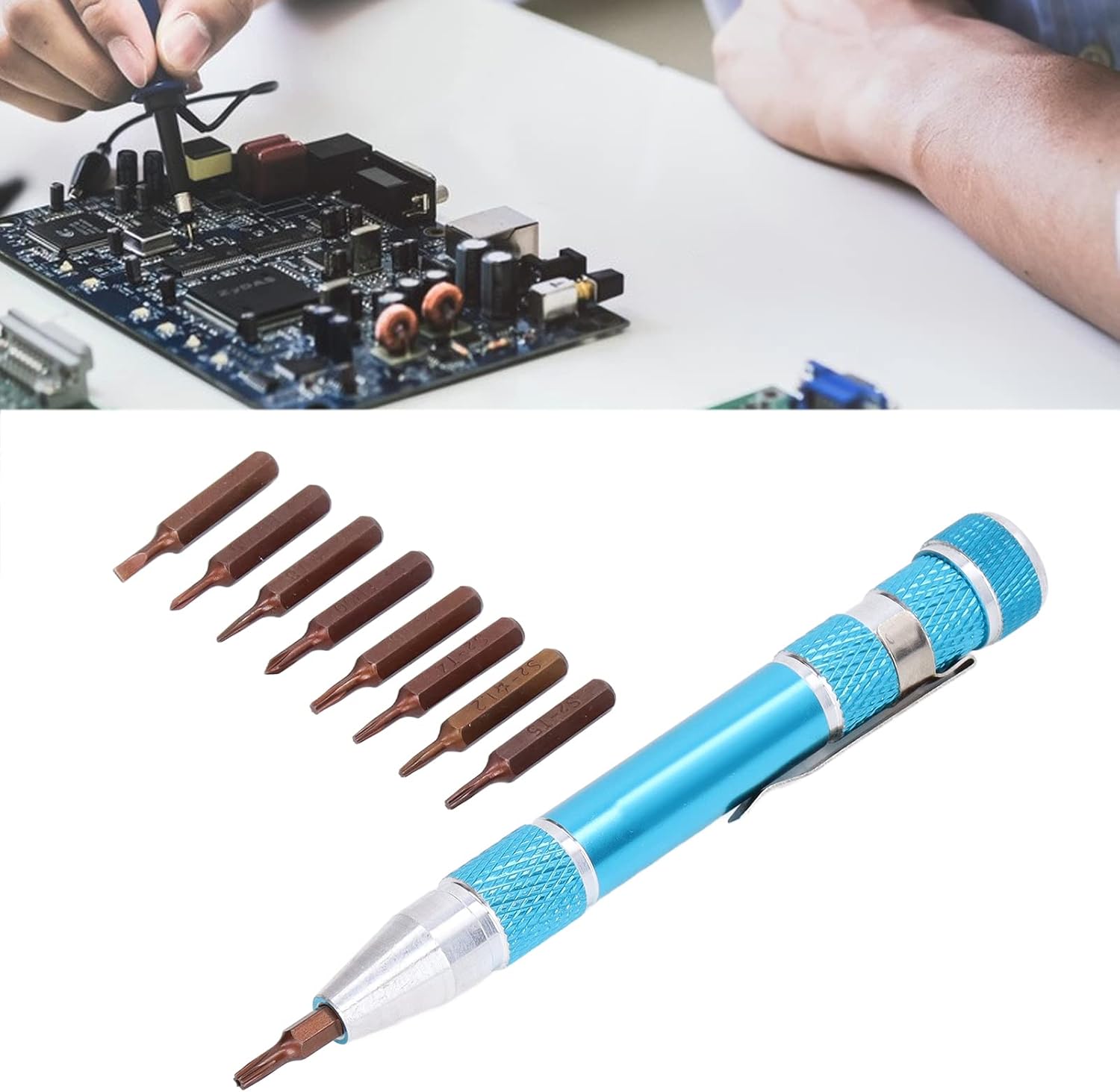 Screwdriver Bit Set, Screwdriver Bit Set Portable Portable Pen Type Precision Screwdriver with 9 Specifications Bits Aluminum Pen, Specialty Bits - - 