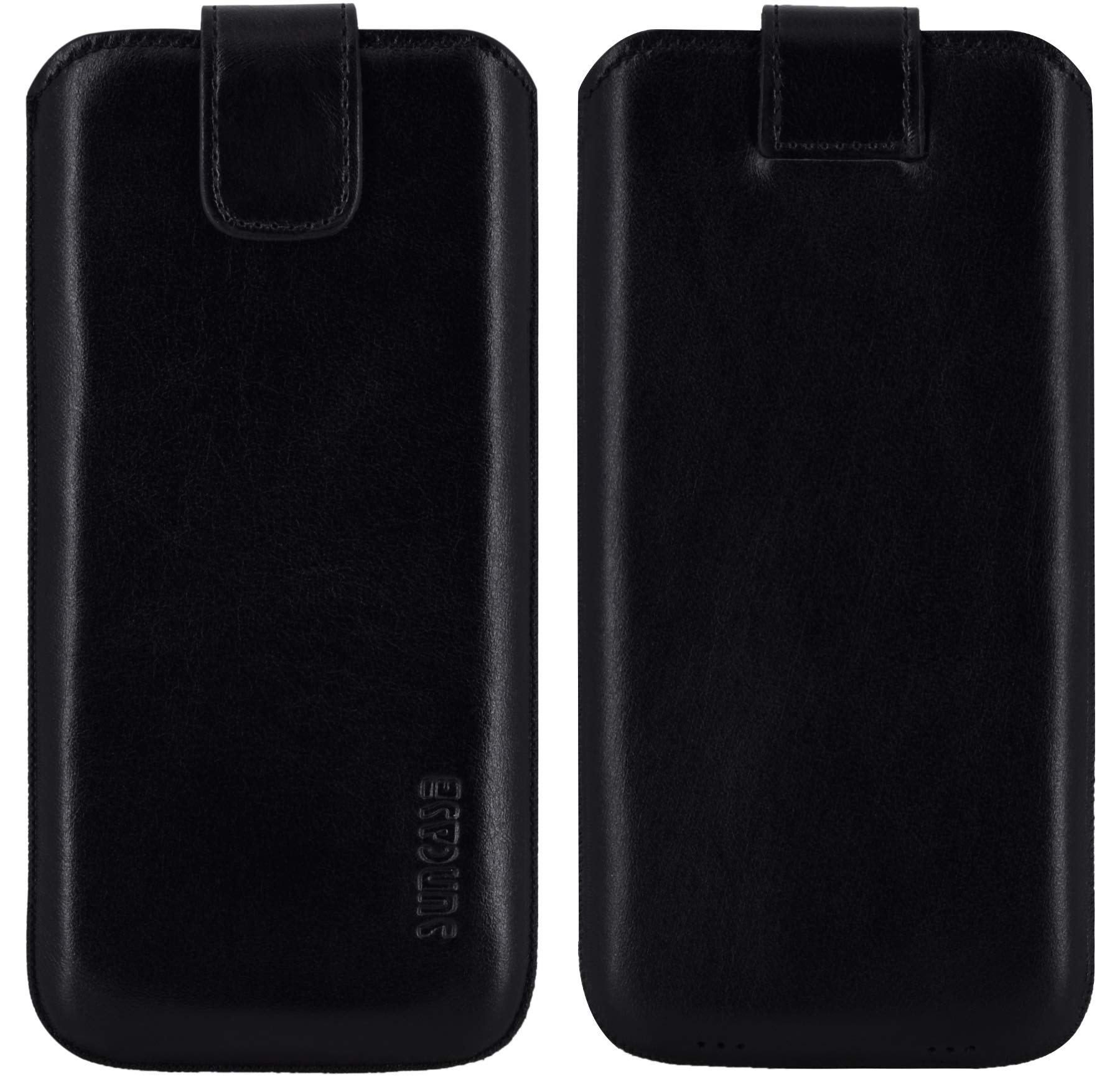 Suncase Custodia in vera pelle *Slim-Edition* compatibile con Beafon