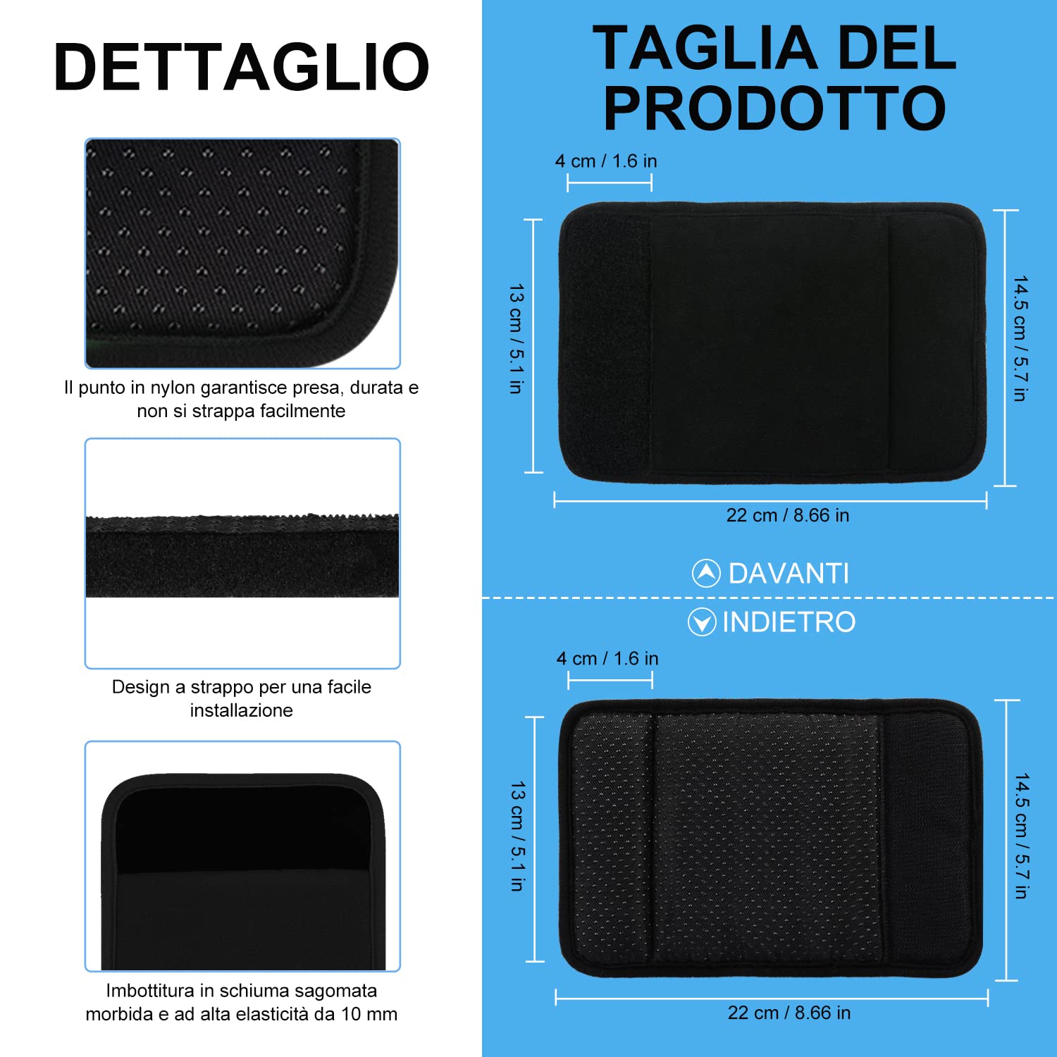 supregear Walker Impugnature Imbottite, 2 Confezioni Morbidi Comodi Cuscini Manopole Imbottite per Walker Stampella, Sedia a Rotelle, Accessorio per La Mobilità Traspirante Antiscivolo, Nero