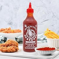 Vista 6 de Flying Goose Salsa dulce Sriracha de 24.6 onzas, salsa de chile dulce Sriracha de Tailandia, sin gluten y vegana, sabor original en botella, 24.6