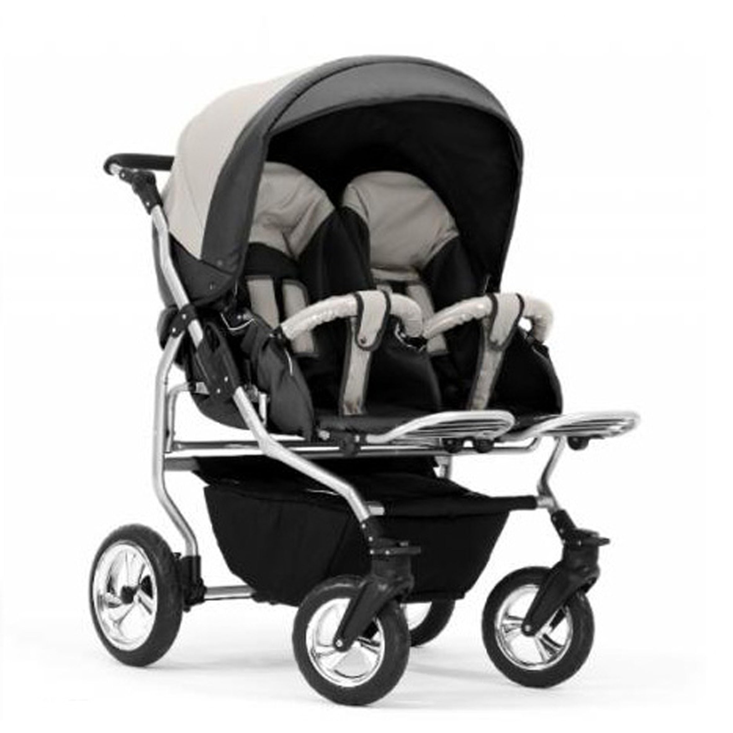 Zwillingskinderwagen 2 in 1 Duo Twin inkl. Sportsitze - 11 Teile - in 20 Farben