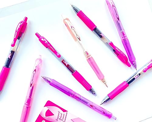 Vista 9 de Bolígrafo retráctil Acroball de tinta híbrida y punta media, de Pilot, Negro/ azul/ rojo/ verde/ púrpura Paquete de 50