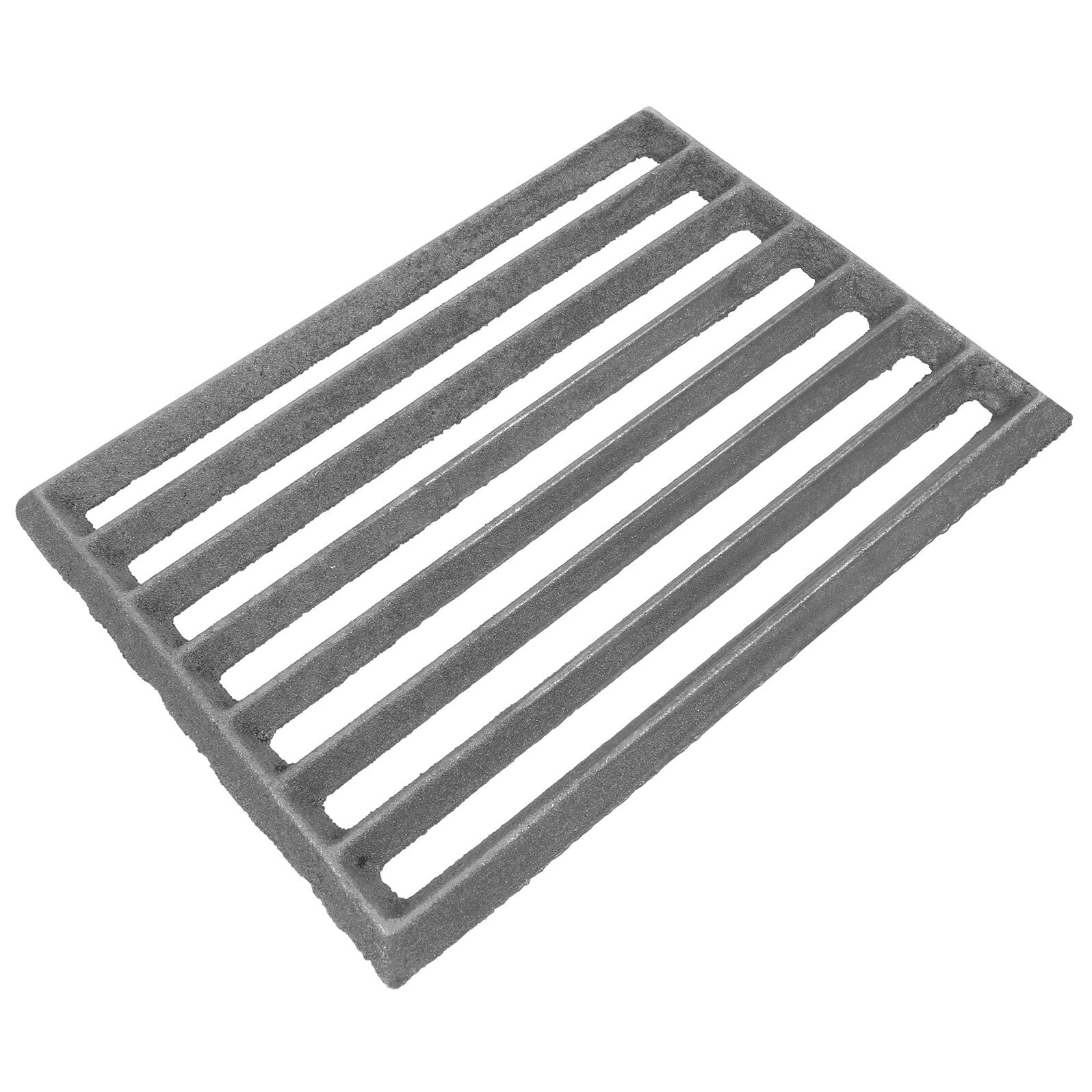 25,5 x 17 cm żeliwny ruszt do grillowania – wytrzymały stojak do gotowania na węgiel drzewny do paleniska idealny zamiennik siatki do grillowania i grillowania.
