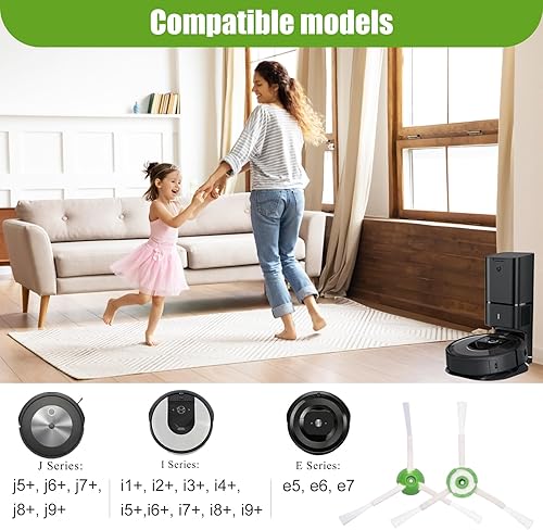 Miniatura 10 de HOQIQEWR Piezas de repuesto Cepillos de rodillo para iRobot Roomba i&&J Series E5 E6 i1 i1+ i7 i7+ i7 I7 Plus i6 i6+ i3 i3+ i4 i4+ i8 i8 j7 j7+