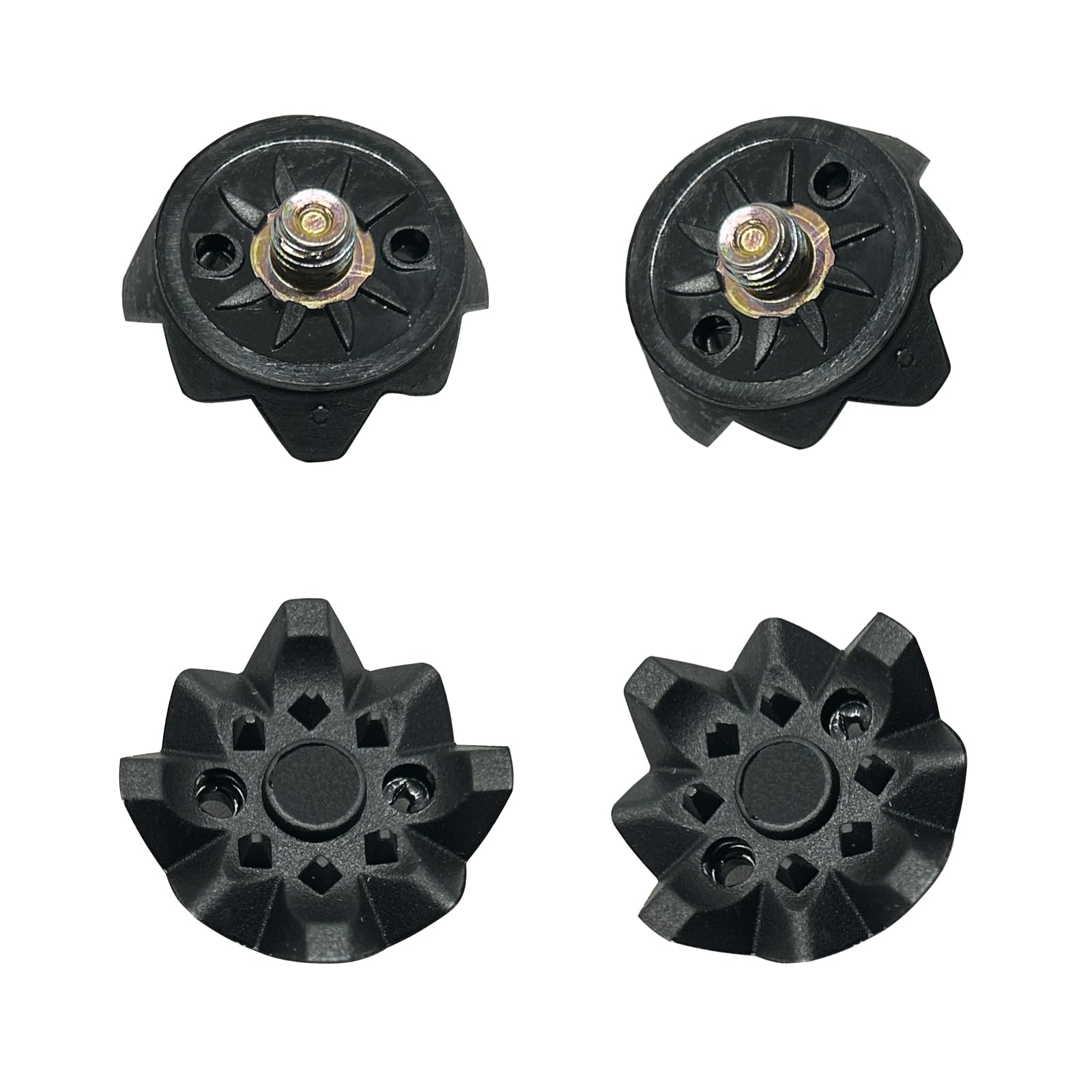 28 PCS Golf Metal Stud Screw in Golf Spikes Replacement Metal Thead Golf Shoe Spikes Replacement Easy to Install (Black)