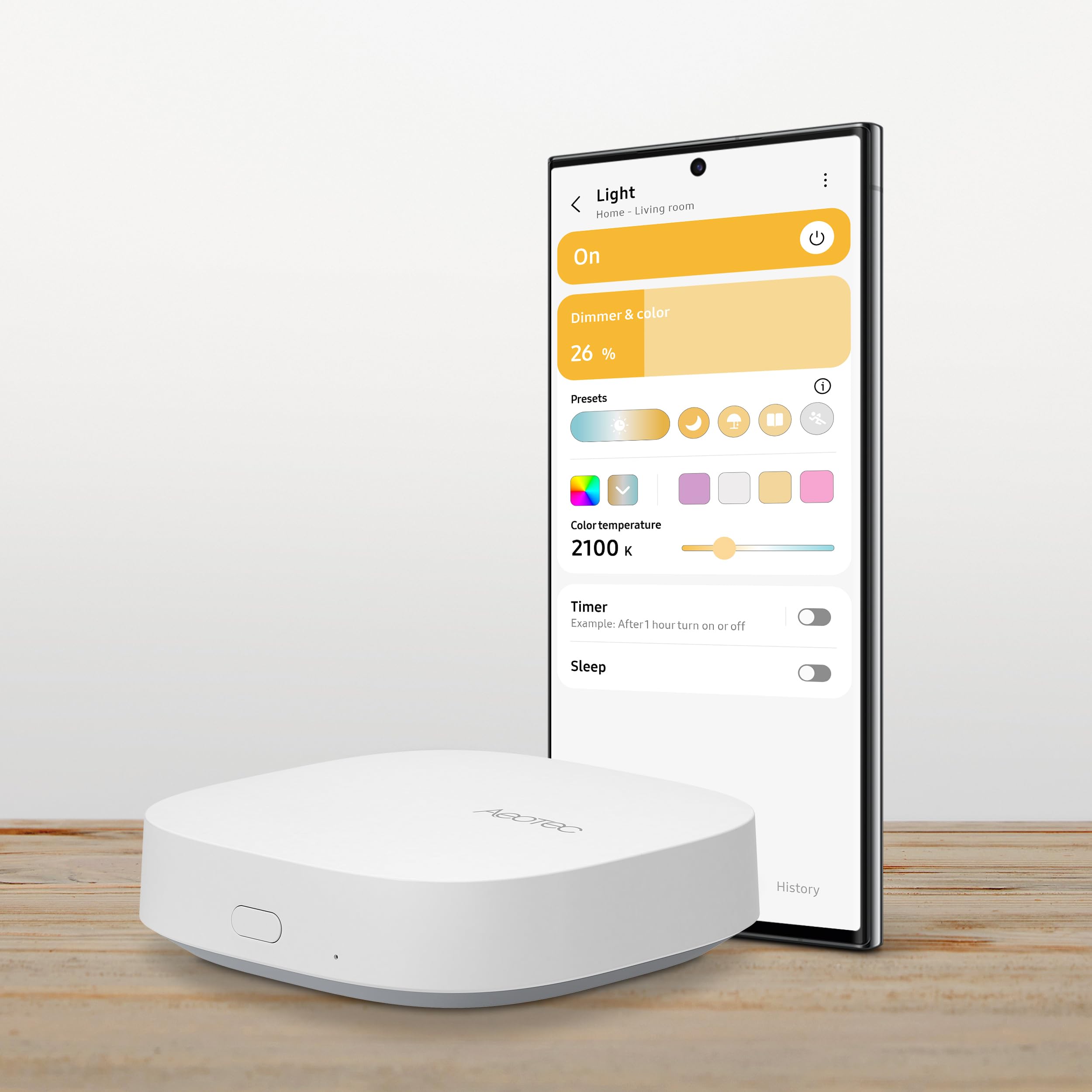 Aeotec Smart Home Hub 2 | Matter, Zigbee, Thread, Wi-Fi | Control por voz con Alexa y Google | Domótica | Compatible con SmartThings | GP-AEOHUBV4EU