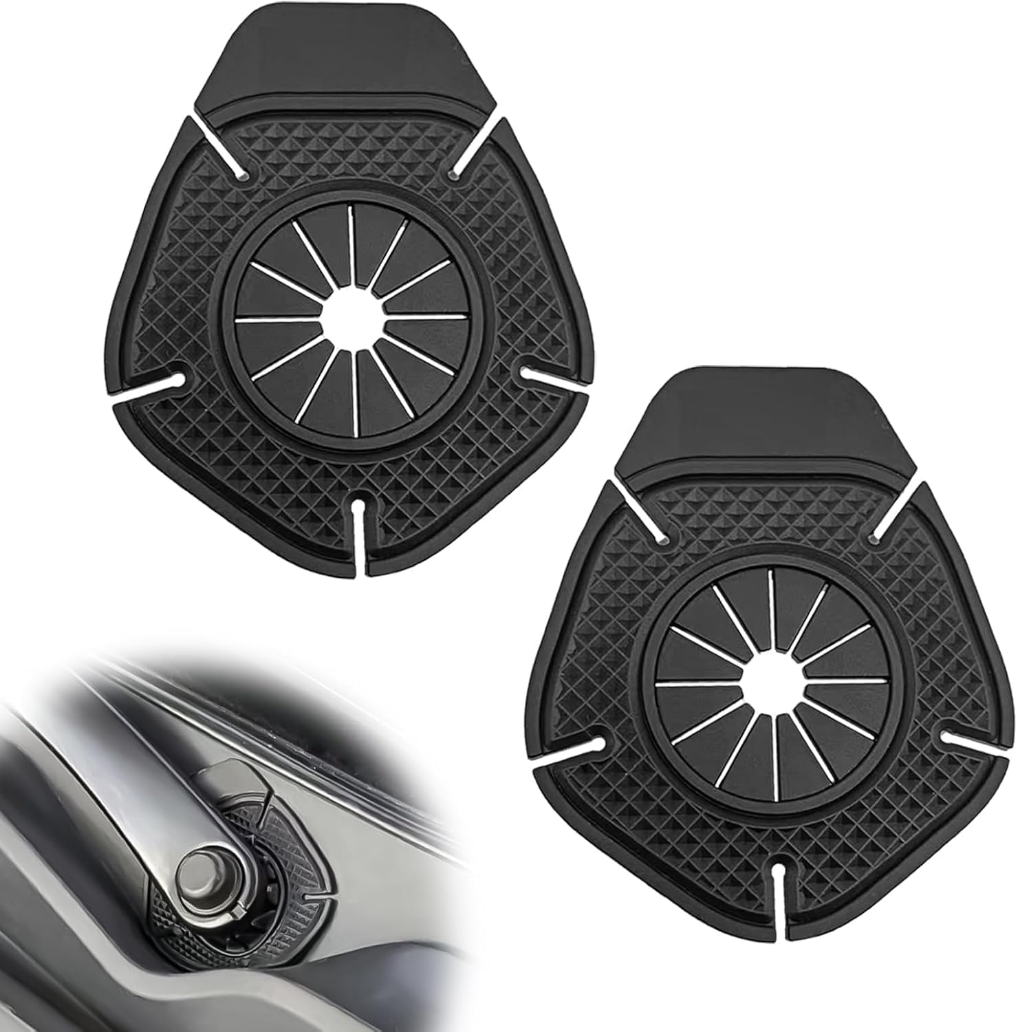 Car Windshield Wiper Cover Protector for CRV 2025 to 2026 Year Onwards All Models Car Wiper Hole Protector Pad for Most Vehicles (Black 2Pcs)