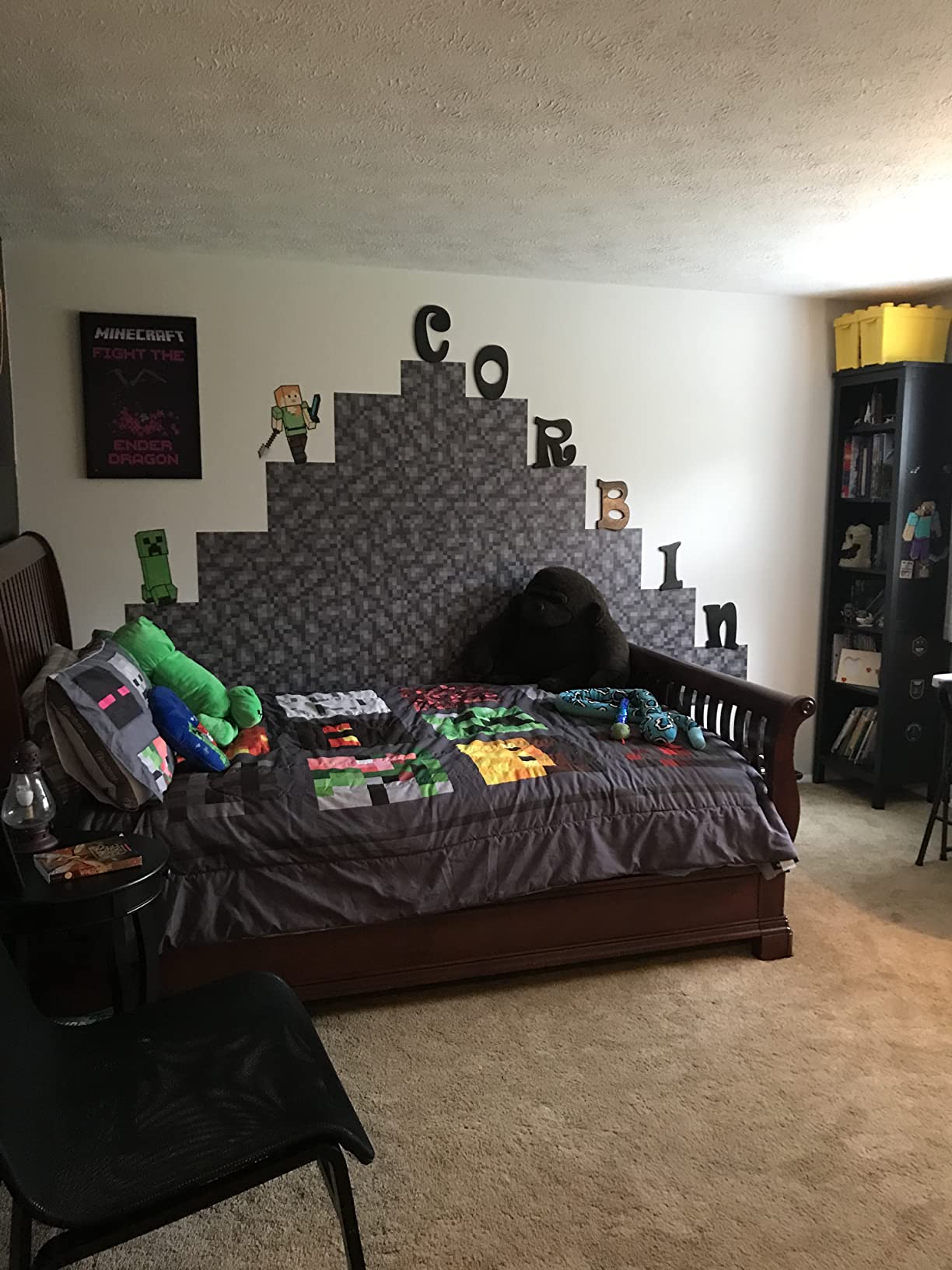 3/mo Finance Paladone Minecraft Wall Decals, Reusable Vinyl Sticker