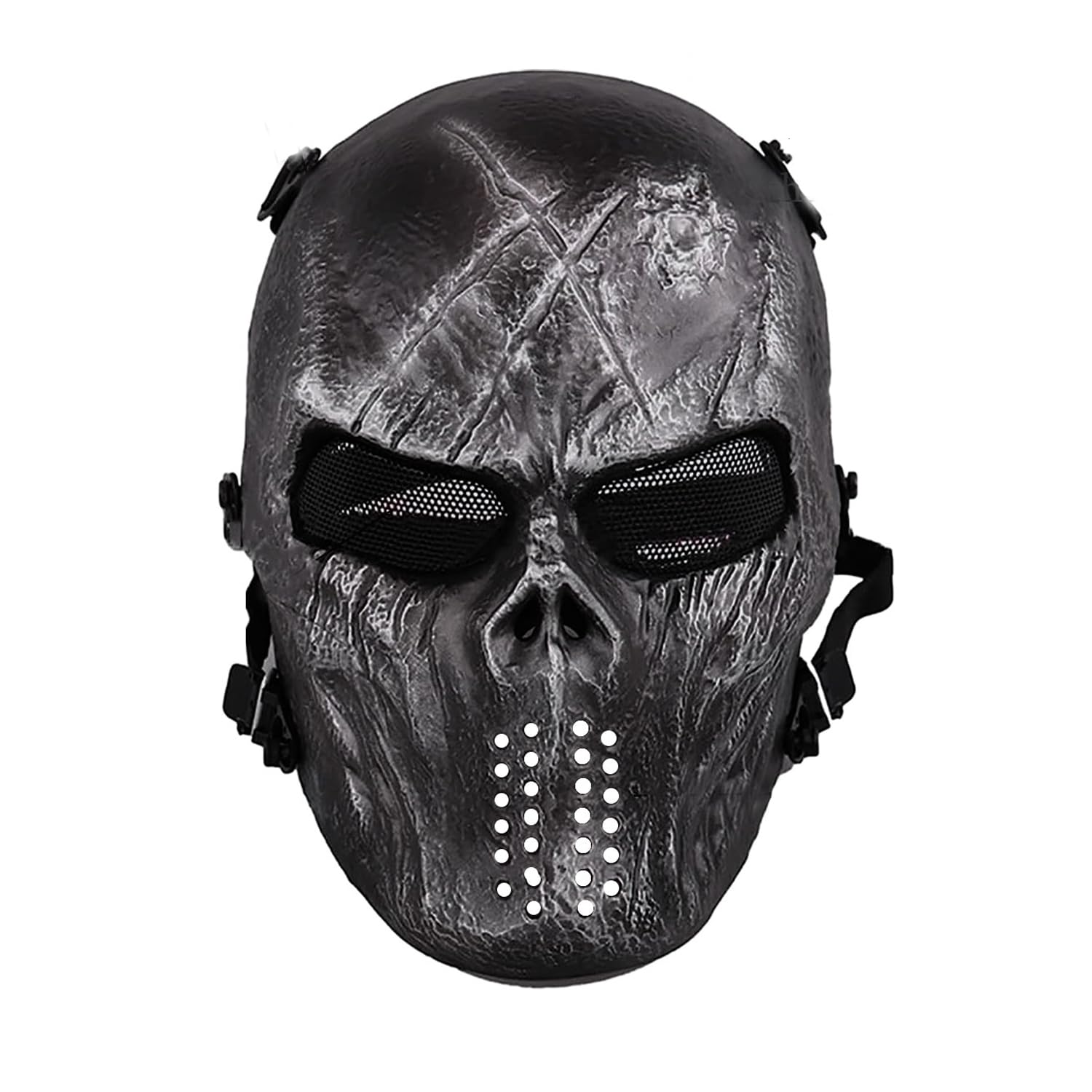 Easy Provider Skull Airsoft Paintball Caccia Full Face Protect Maschera Mesh Occhiali