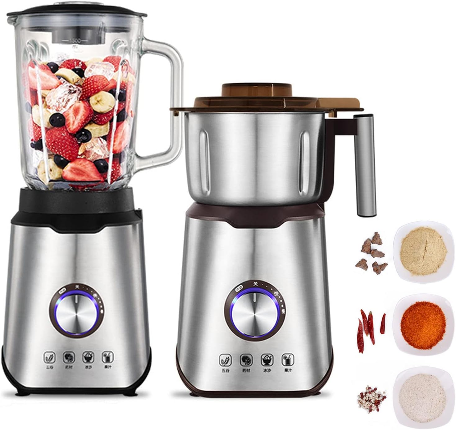 Electric Blender and Grain Grinder Mill Wet & Dry Multifunction Coffee