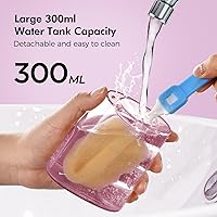 Vista 14 de Demita Irrigador dental inalámbrico para dientes, 10.1 fl oz, 3 modos, 5 puntas de chorro, púa eléctrica portátil para adultos, kit de limpieza