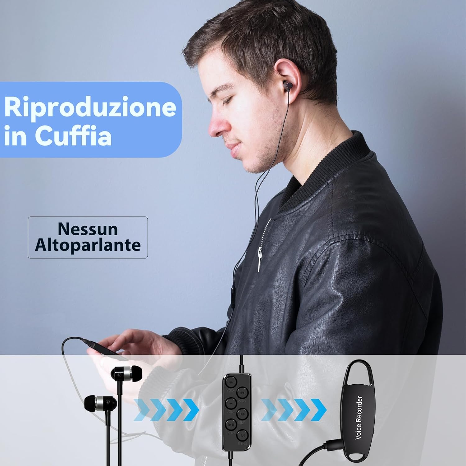 Playback using wired remote and earphones