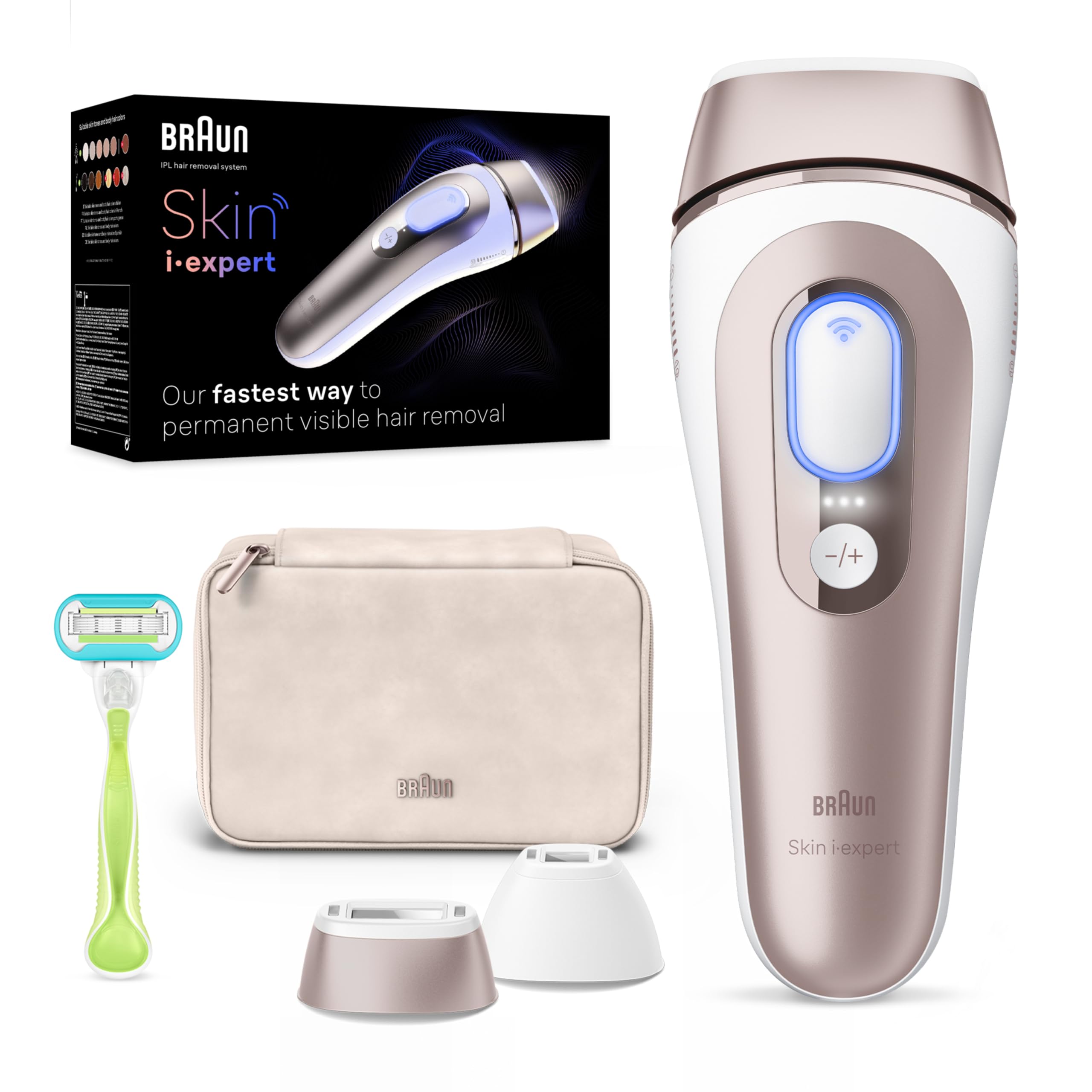 Braun IPL Skin i·expert, At-Home Laser, IPL Hair Removal Device
