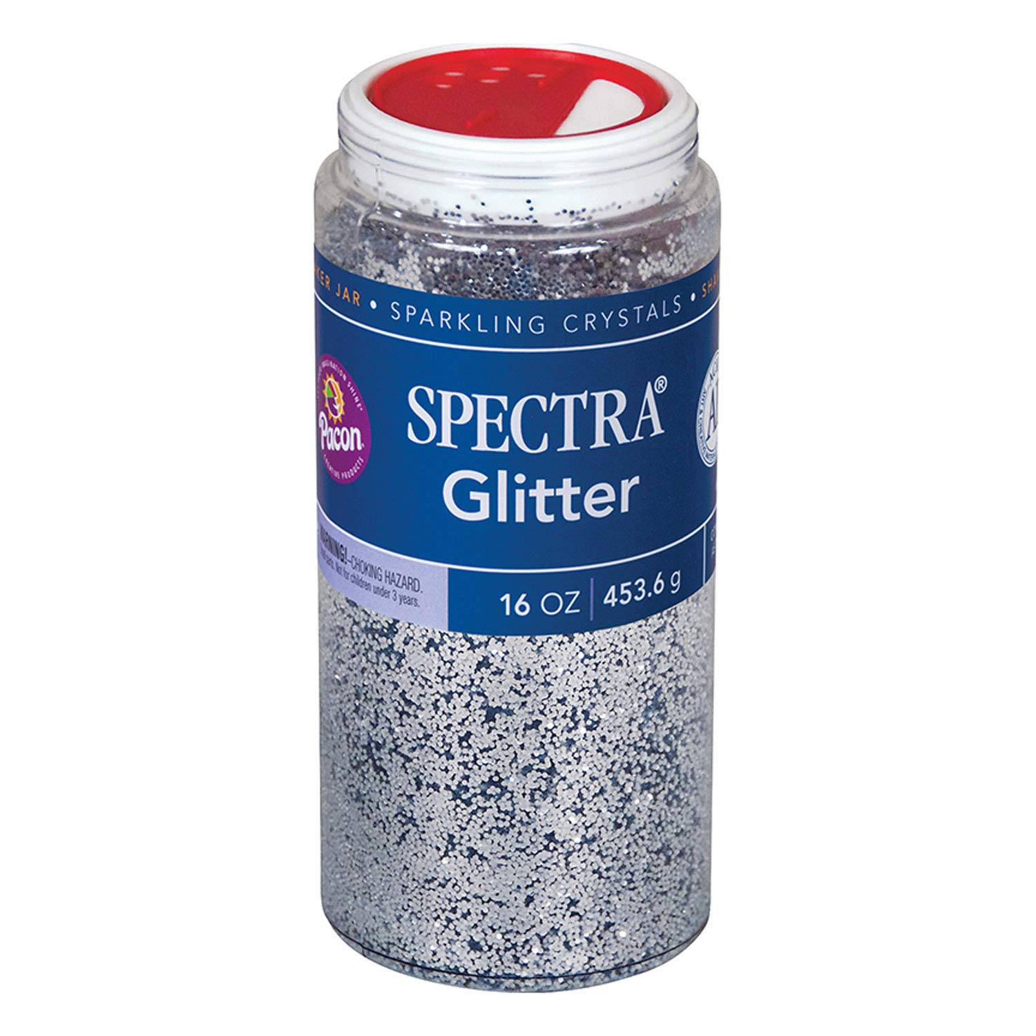 Spectra PAC91710BN Glitter, Silver, 1 lb. Jars, 2 Jars