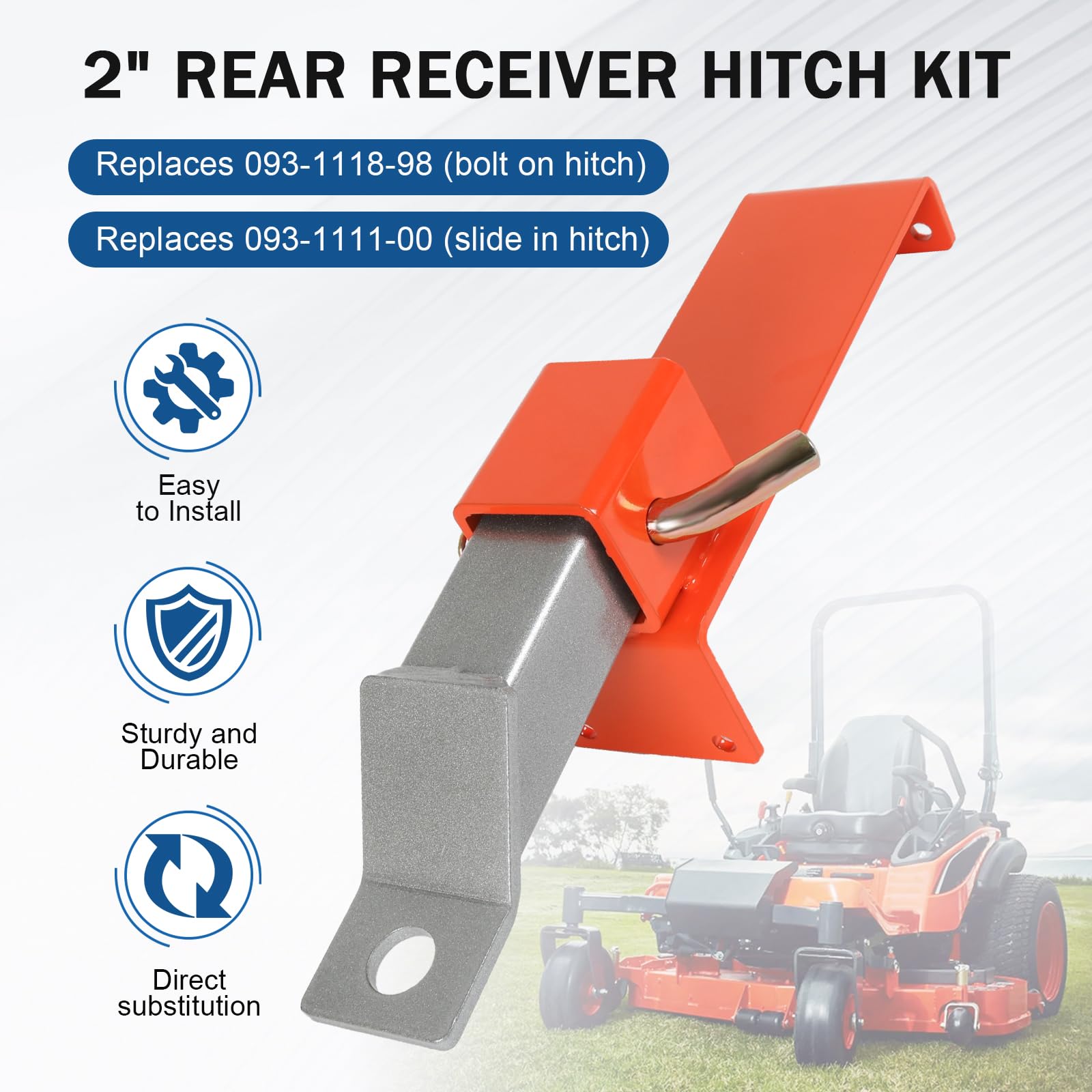 Amazon.com: 093-1118-98 Hitch Kit with Pin Replacement for