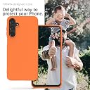 YATWIN Silicone Back Case for Samsung Galaxy A36, Soft-Touch Phone Back Cover for Samsung Galaxy A36 - Orange gallery image