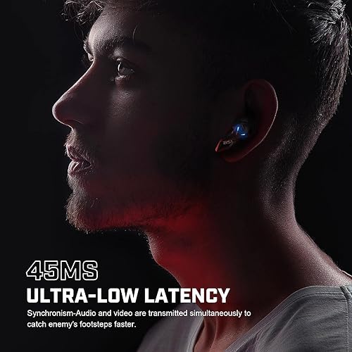 Miniatura 3 de EKSA Auriculares inalámbricos para juegos auriculares Bluetooth para juegos móviles interruptor música latencia ultra baja de 38 ms 36 horas de