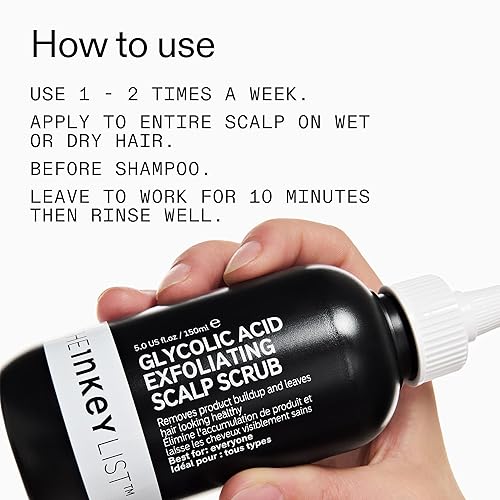 Miniatura 5 de The INKEY List Exfoliante exfoliante de ácido glicólico para el cuero cabelludo, exfoliante para el cuero cabelludo ayuda a eliminar la acumulación