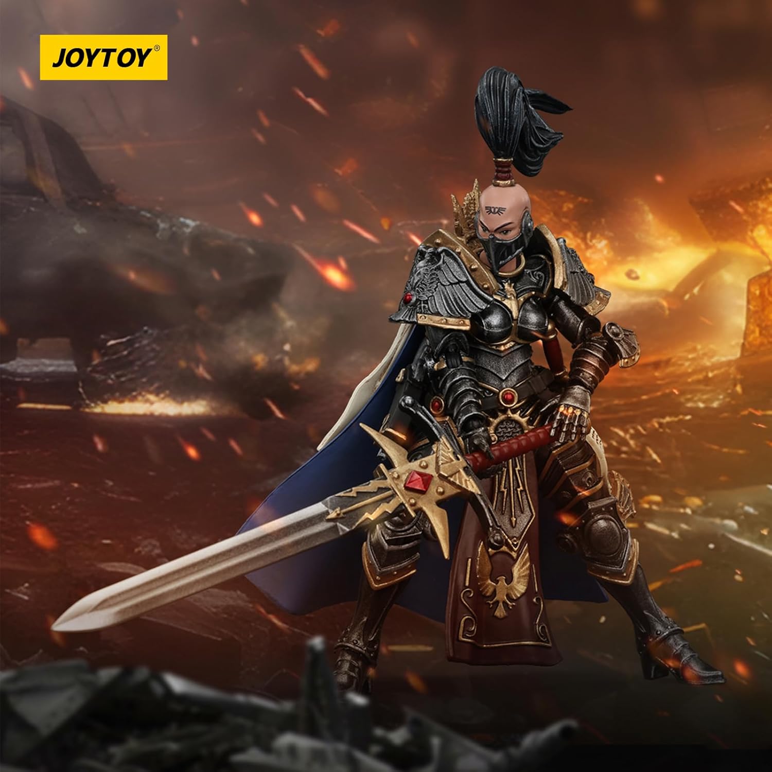 JOYTOY Warhammer 40k Sisters of Silence, Sisters of Silence Knight-Commander Jenetia Krole 1/18 Action Figure, Dedicated to You Who Love Collecting