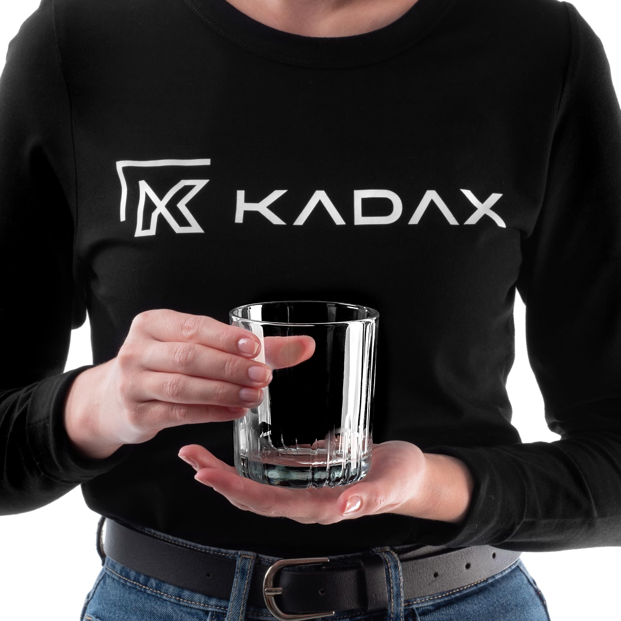 KADAX Vasos de whisky de 280 ml, juego de 8 vasos para zumo, agua, whisky, bourbon, whisky y cócteles, elegantes vasos con fondo pesado, vasos de agua de cristal