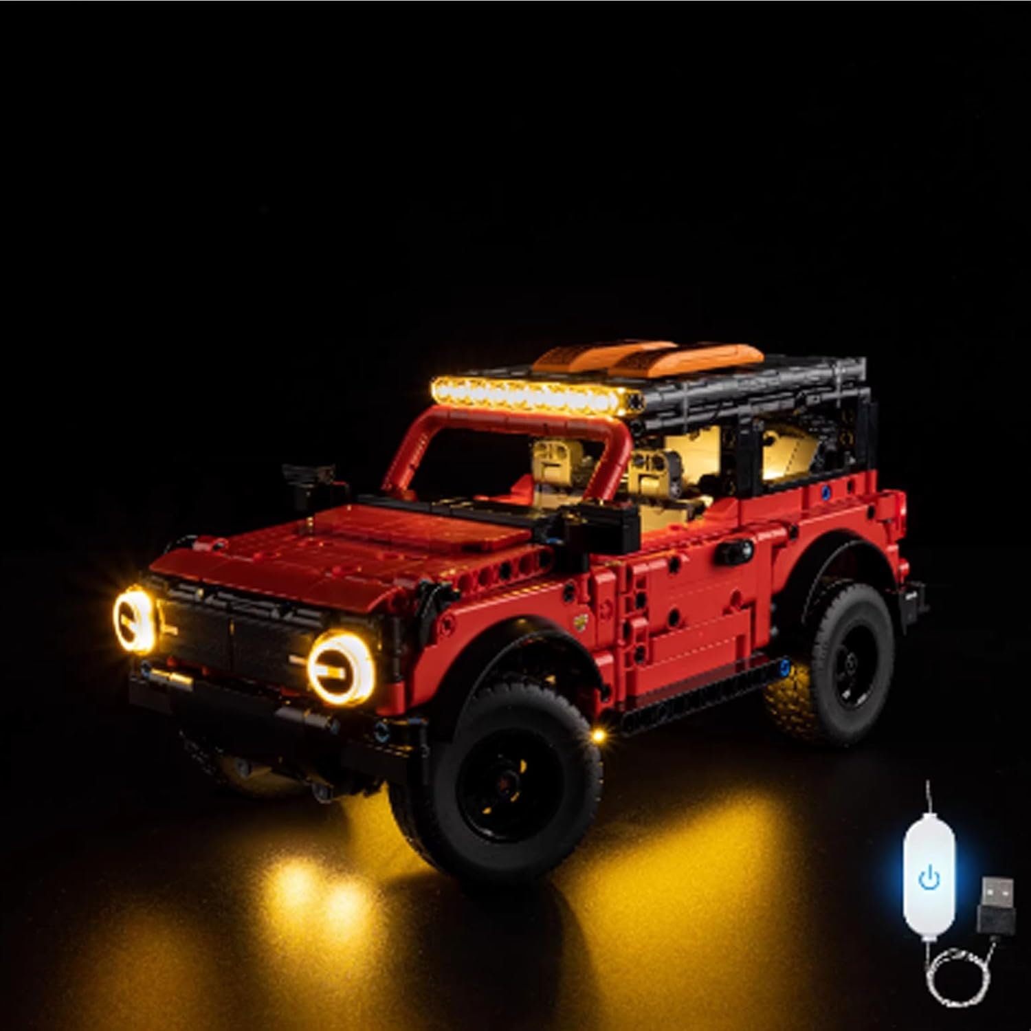 LED Lighting Kit Compatible with Lego 42213 Off-Road Vehicle Series LED Light Set (Model Kit Not Included - Lighting Components Only) (Touch Version)