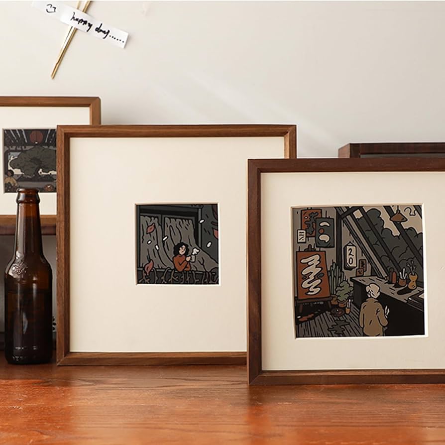 Amazon.co.jp: 木製フレーム a4 額縁 a4 木製 a3 30*30 45*45 50