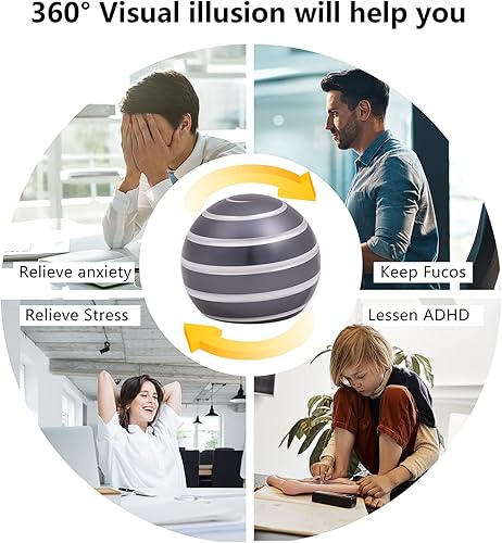 Miniatura 5 de Juguetes de escritorio antiestrés para juguete cinético gadgets geniales, cosas geniales para niños, adolescentes, adultos, giro de 180 segundos,