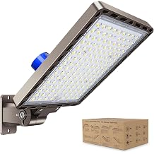 350W LED Parking Lot Light OutdoorArm Mount 52500LM Super Bright Dusk to Dawn LED Shoebox Lighting Commercial 5000K 100-277V IP65 Waterproof Wall Floodlights for Park,Stadium,Barn,Yard