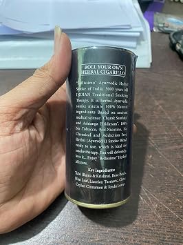 Bellissimo Herbal Smoke Mixture, Tobacco & Nicotine free Smoking Blend, Tobacco Alternatives to Quit Smoking, Regular, Honey Clove, Premium Flavor, Roll Your Own Smoke, 5 Packs, 450gm