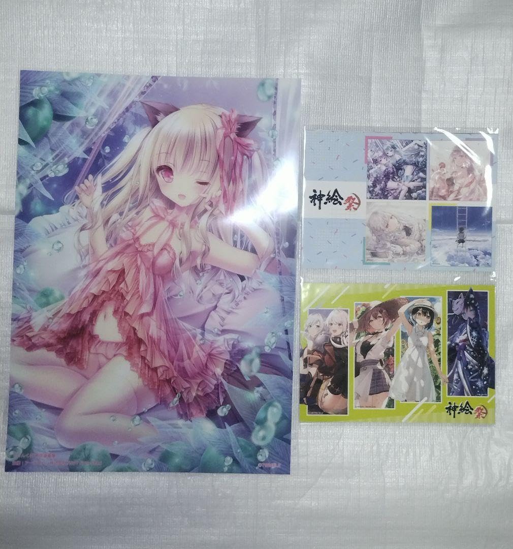 Amazon.co.jp: てぃんくる 描き下ろし A3クリアポスター+ポストカード8
