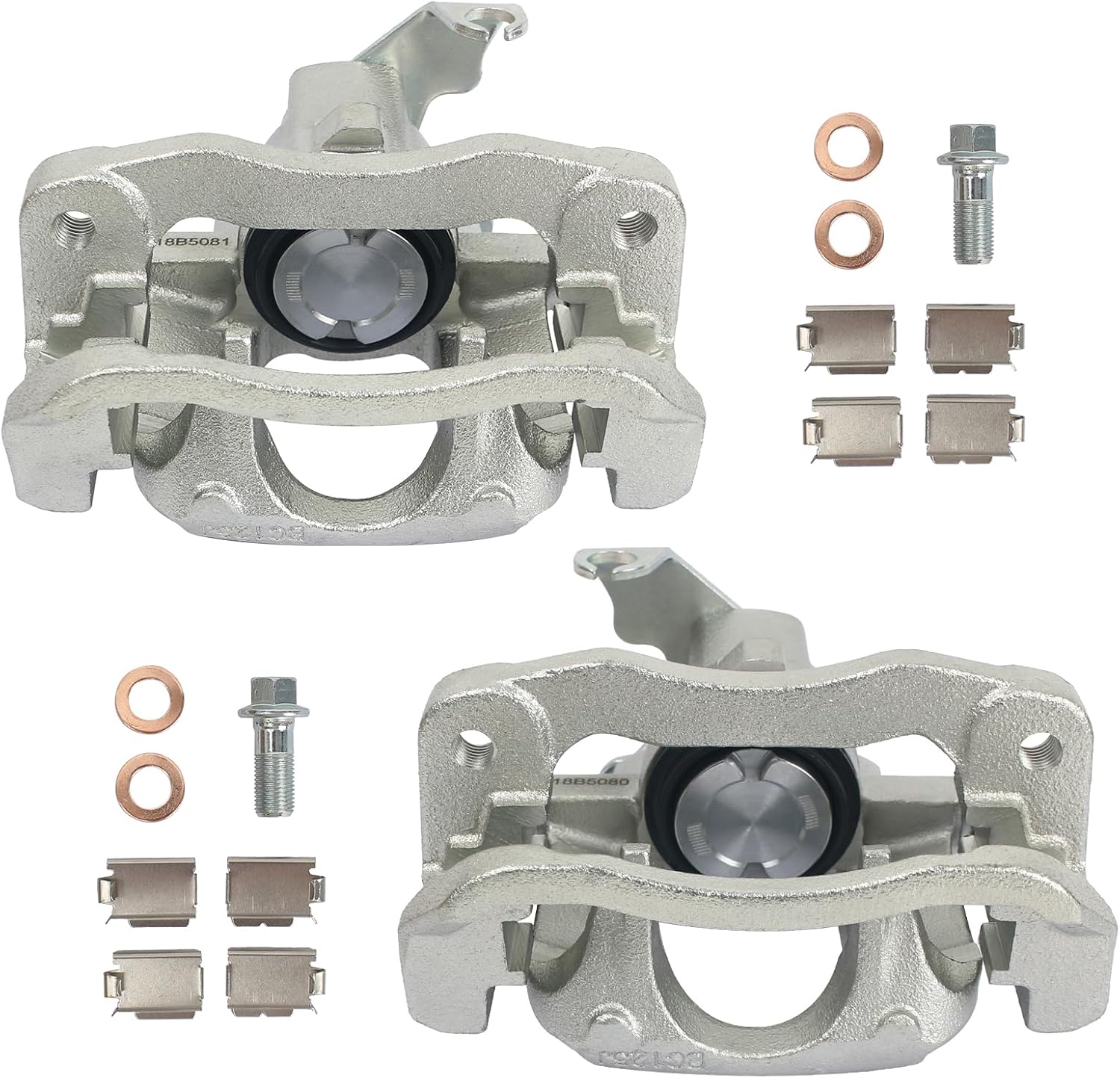 Autoround Rear Disc Brake Caliper fit for Dodge Grand Caravan 2008-2012, Chrysler Town & Country 08-12, VW Routan 09-12, Ram C/V 2012, Both Driver Passenger Side, Replacement # 18B5081 18B5080
