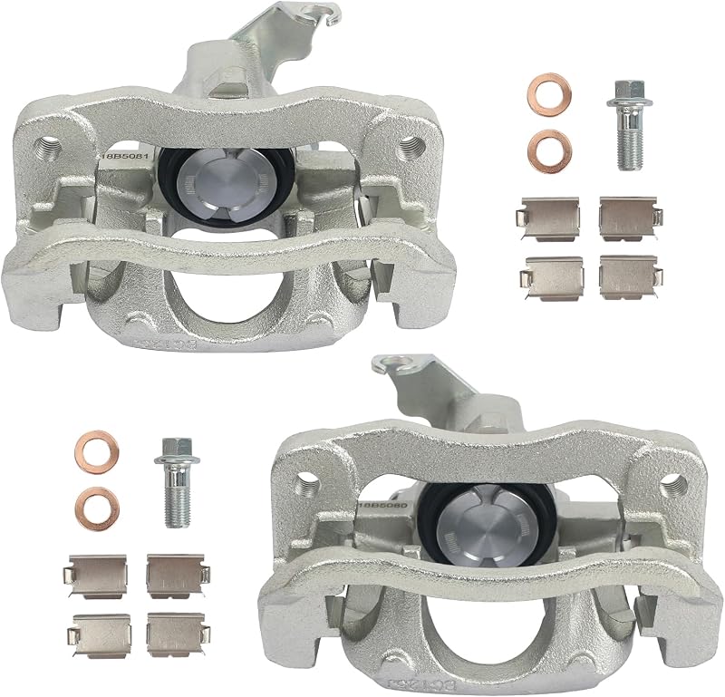 18B5081 18B5080 Rear Caliper Fits Dodge Grand Caravan 2008-2012 | Fits Chrysler Town & Country 08-12/VW Routan 09-12/Ram C/V; Both Driver Passenger Side