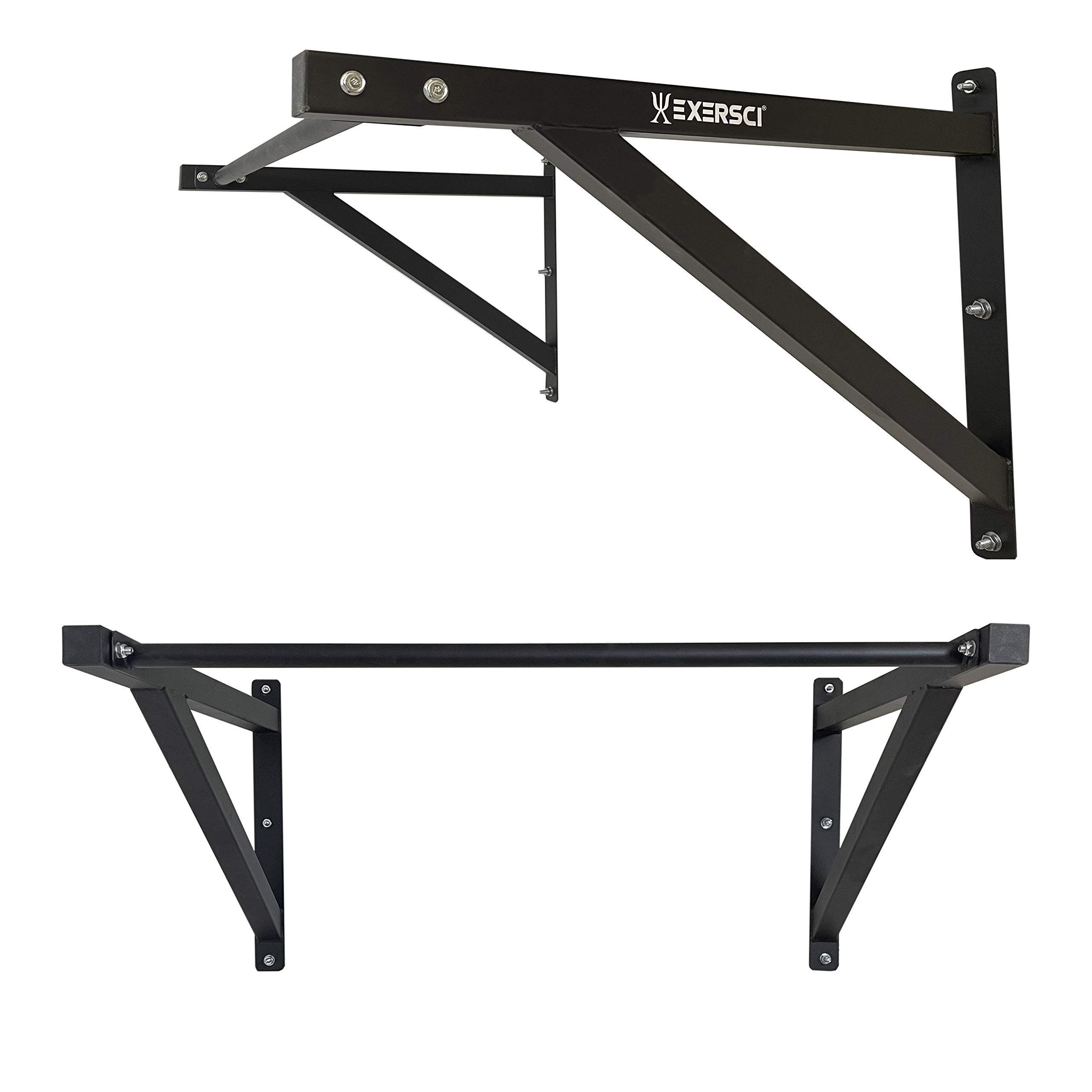 Exersci Heavy Duty Traditional Wall Mounted Chin Up Bar - 150KG Max Load