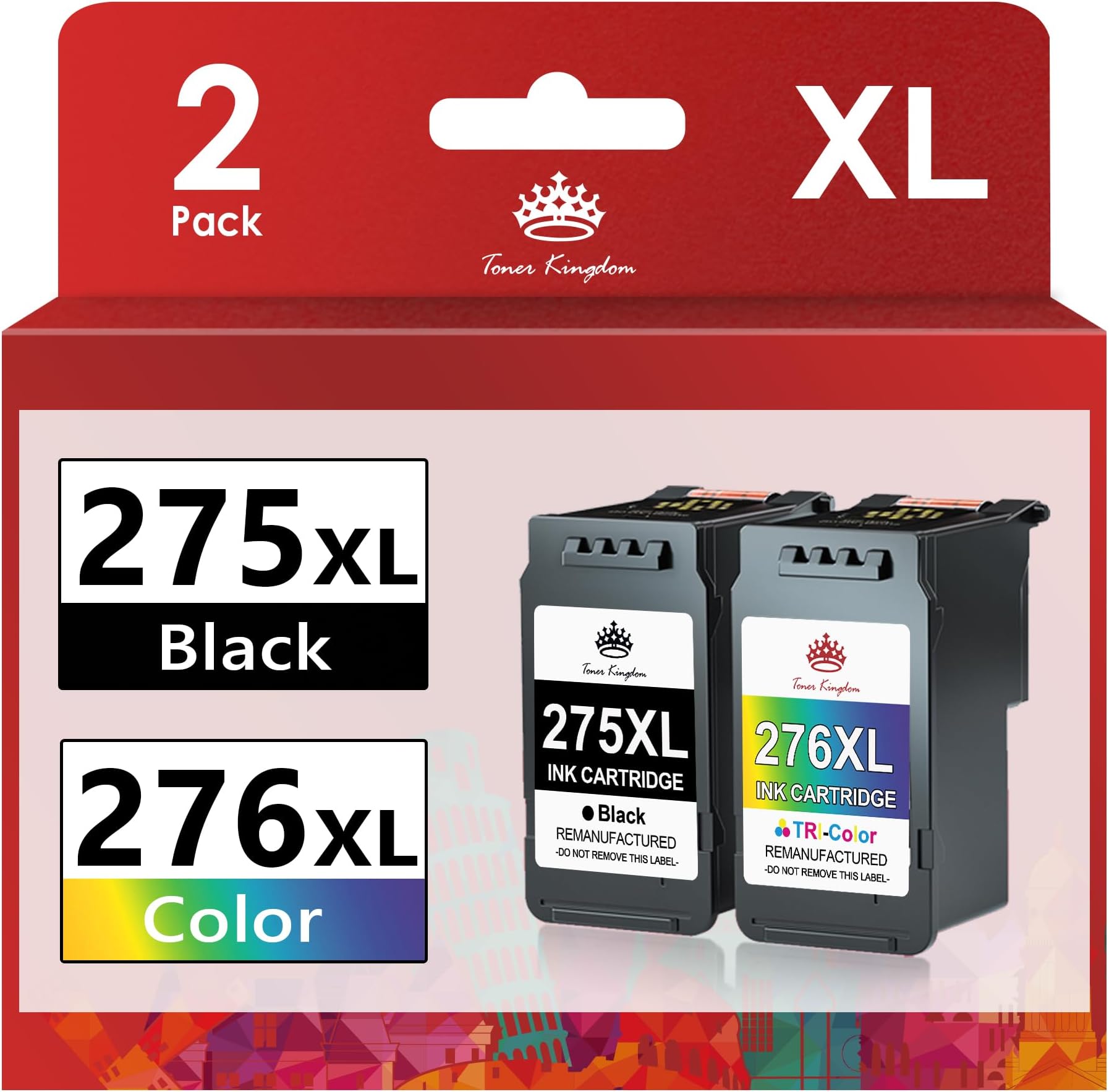 Limeink Replacement Ink Cartridges For Canon 275 276 - 2 Pack Remanufactured