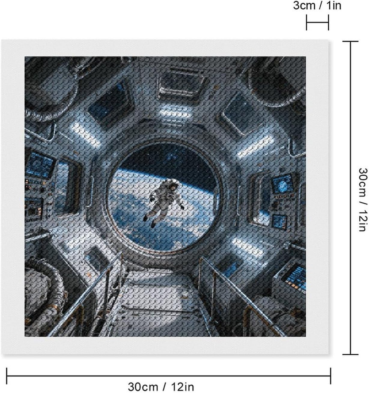 STVNKML Space Station Interior 5D Diamond Painting Kit for Adults image 2