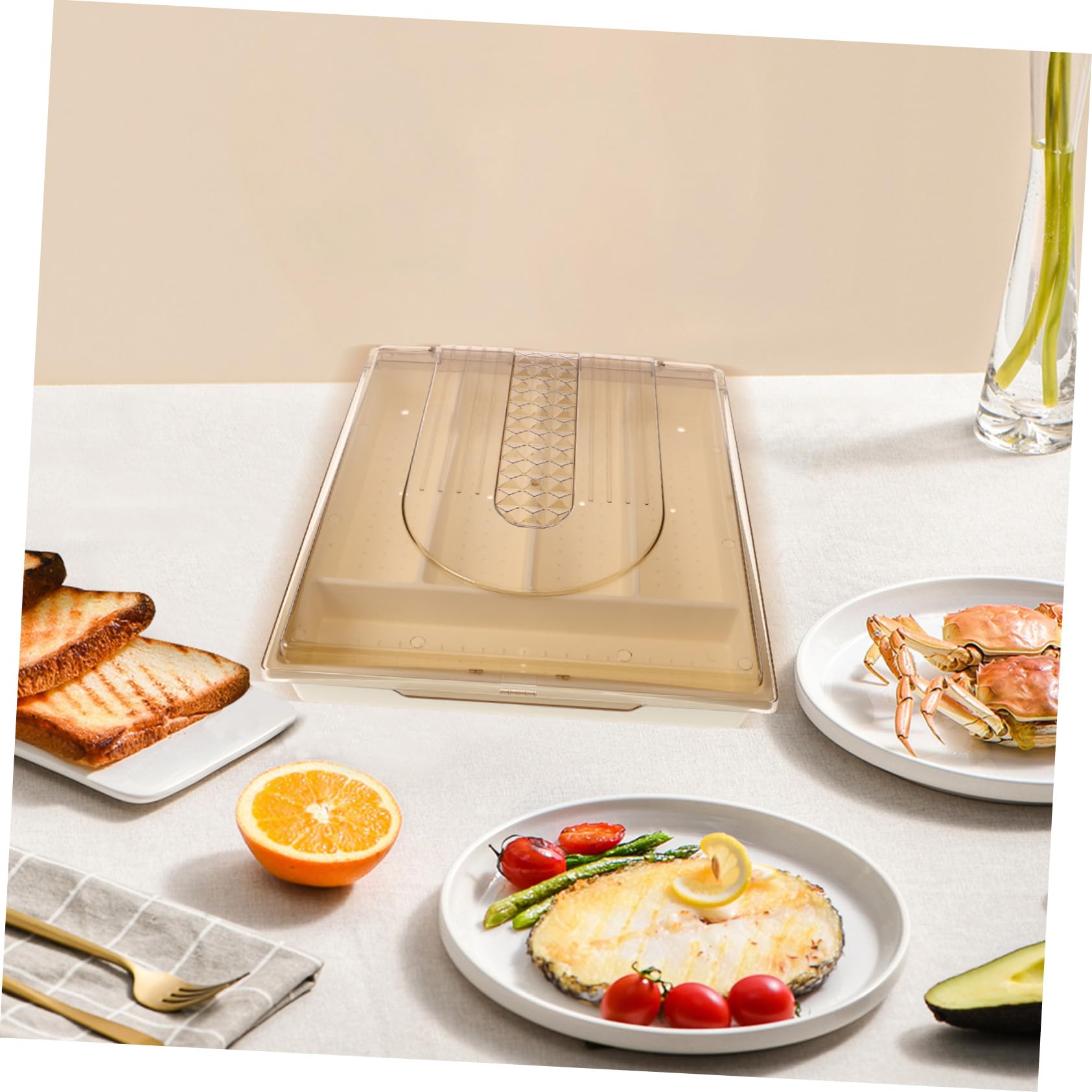Zerodeko Boîte de Rangement pour Couverts avec Compartiments Organisateur de Tiroir Cuisine pour Couverts Réutilisable et Compact
