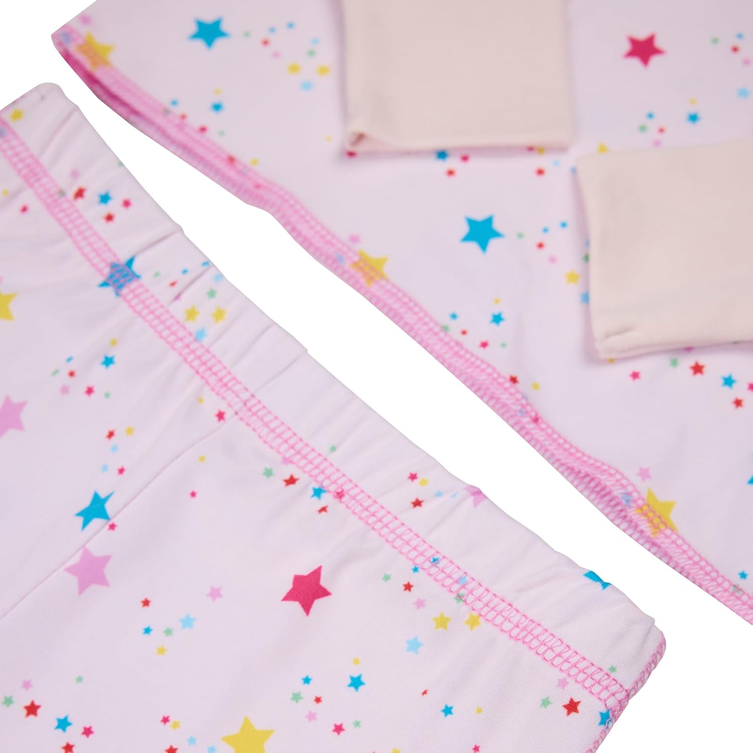 TAHARI girls Long Sleeve Top and Pants Pajama Set With Accessory - Image 4