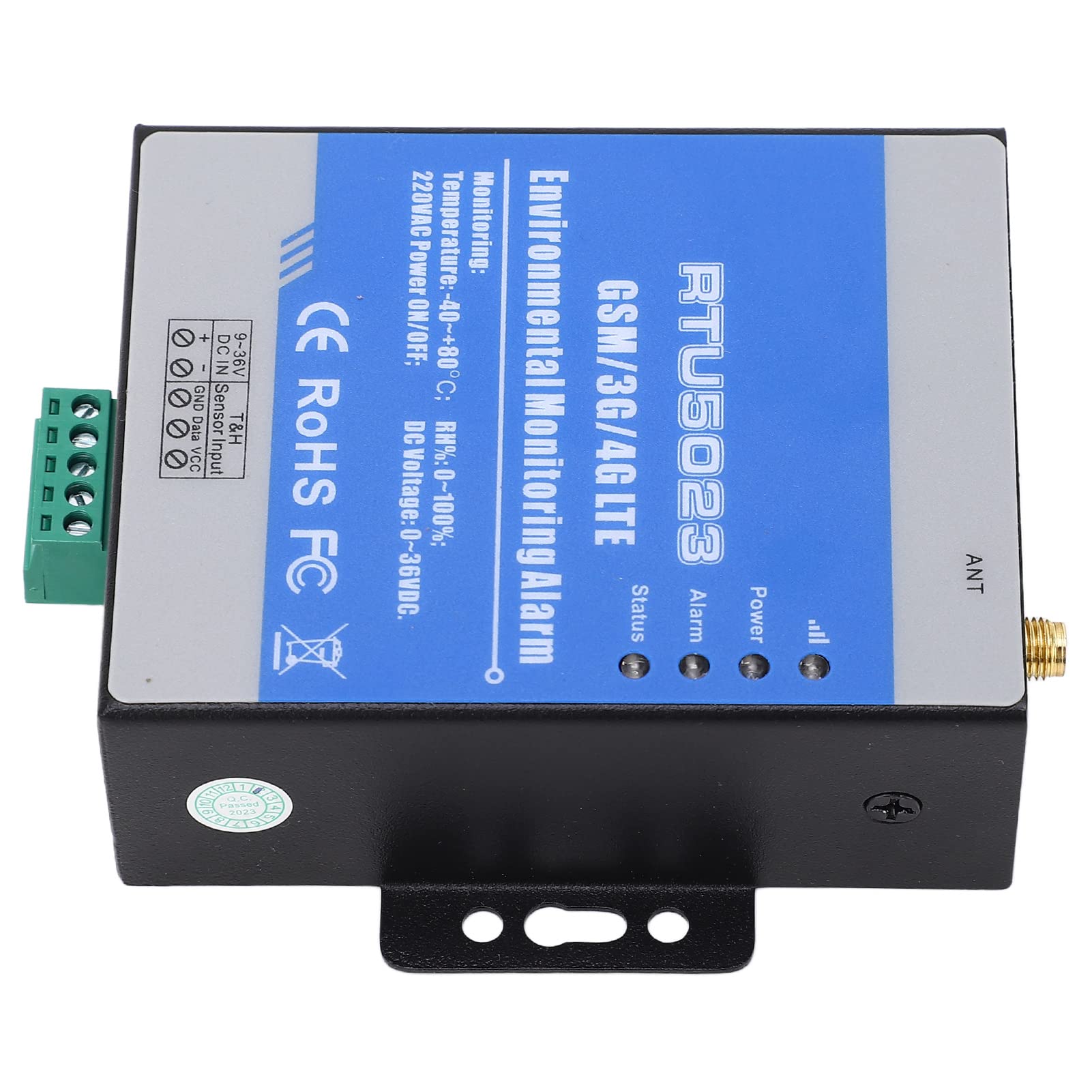 Alarma Ambiental GSM 3G 4G LTE Smart RTU5023 Monitoreo de Cortes de Energía Batería Recargable Alarma de Temperatura y Humedad para Acuarios Domésticos (Enchufe de la UE 4GL-E)