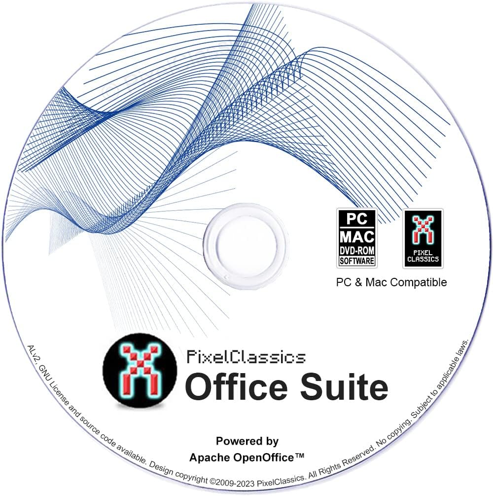 Office Suite 2026 on CD DVD Disc Compatible with Microsoft Office 2024 2021 365 2016 2013 2010 2007 Word Excel PowerPoint Powered by Apache OpenOffice for Windows 11 10 8.1 8 7 Vista XP PC & Mac