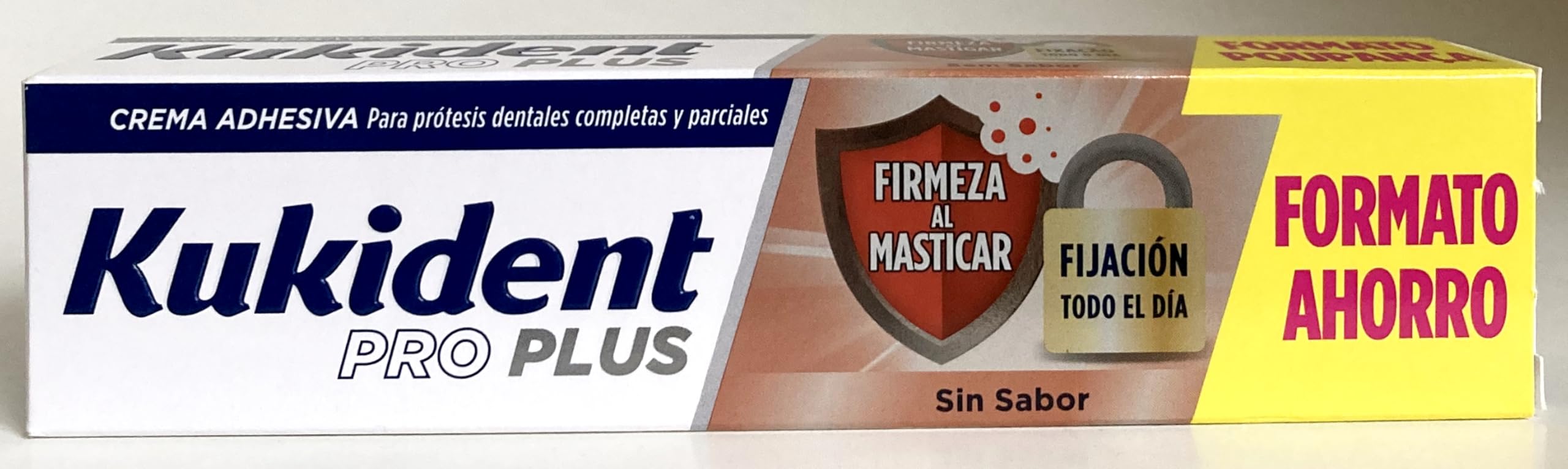 Crema Adhesiva Doble Acción de Kukident compatible |Para Dentaduras Postizas| 60gr,-Pack 2Un.