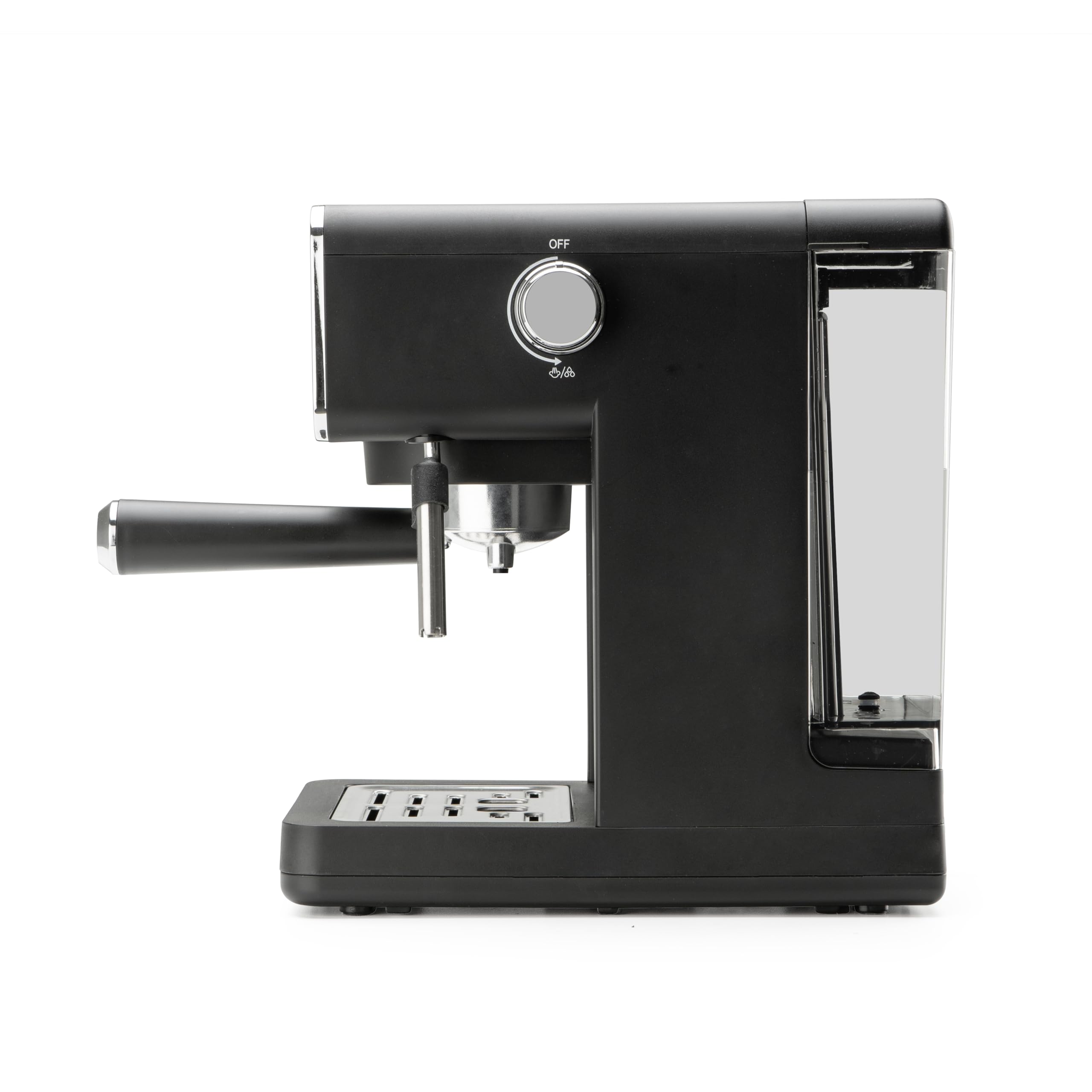Orbegozo Cafetera Expresso EX 5300, 20 Bares, Thermoblock, Panel Táctil, 950W, Depósito 1L, Vaporizador Orientable, para Café Molido y Monodosis ESE, Bandeja Calientatazas, Doble Salida, Inox