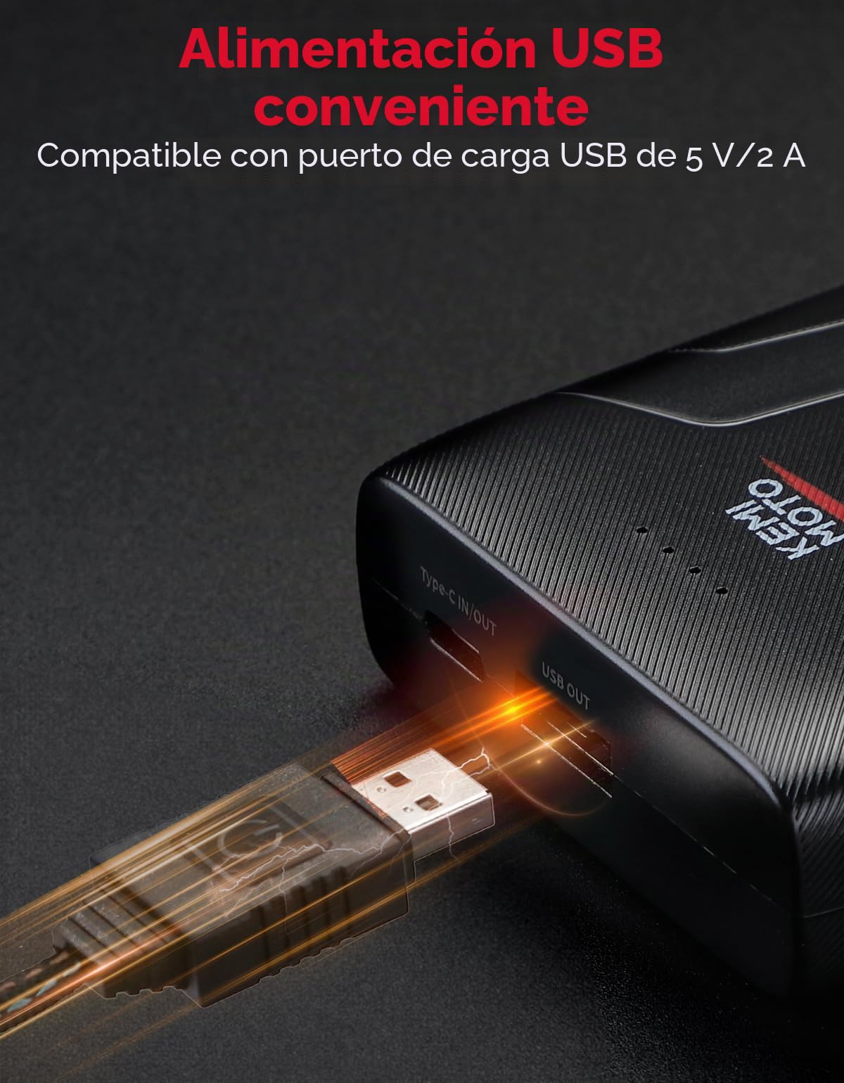 KEMIMOTO Puños calefactados para ATV, Calentador de Manillar USB Ajustable de 6 Niveles, Almohadillas de Agarre Impermeables IP67 para Manillar de Motocicleta o ATV de 22 mm