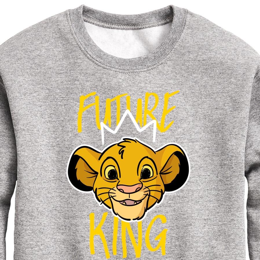 Disney The Lion King - Future King - Simba - Toddler & Youth Crewneck Fleece Sweatshirt3