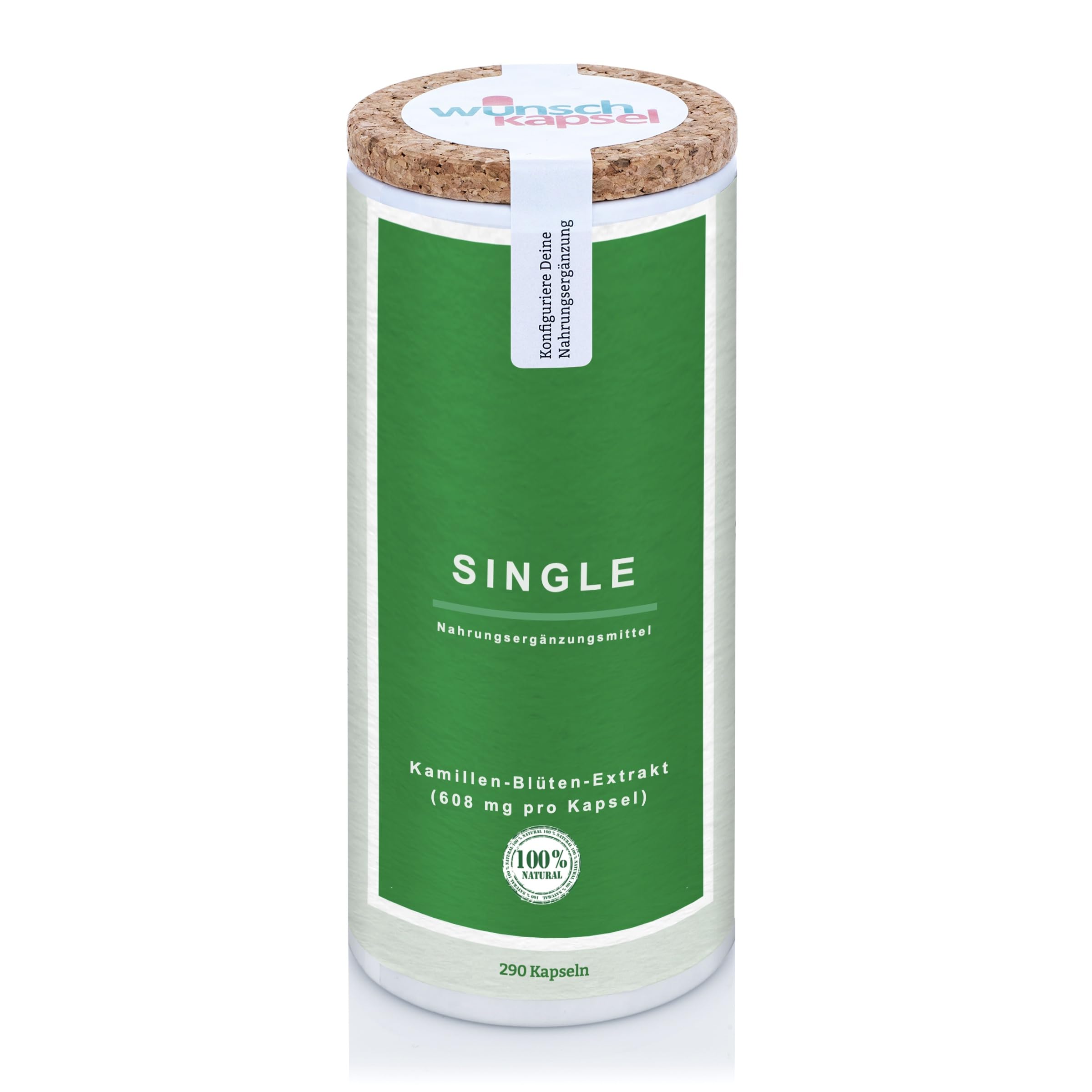 SINGLE Kamillen-Blüten-Extrakt - 290 Kapseln Inhalt