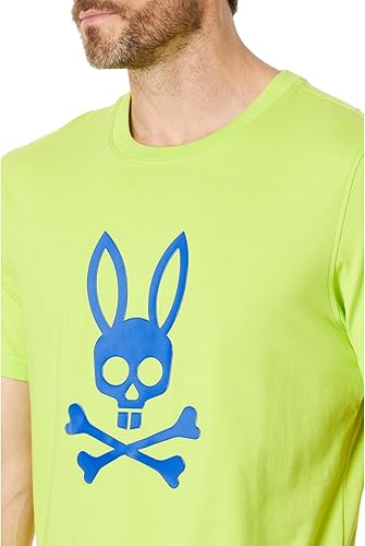 Miniatura 3 de Psycho Bunny Posen Matte Graphic Tee Acid Lime 2XL (US Hombre 8), Verde lima (Acid Lime)