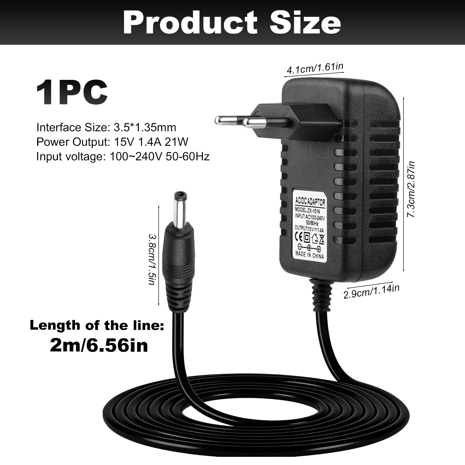 21 W 15 V 1,4 A Alimentatore per Alexa Echo