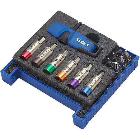 Sloky STS-IP-LT-S1 Preset Torque Screwdriver LT Combo Set Torx Plus Size IP6-15 (13 Pieces)