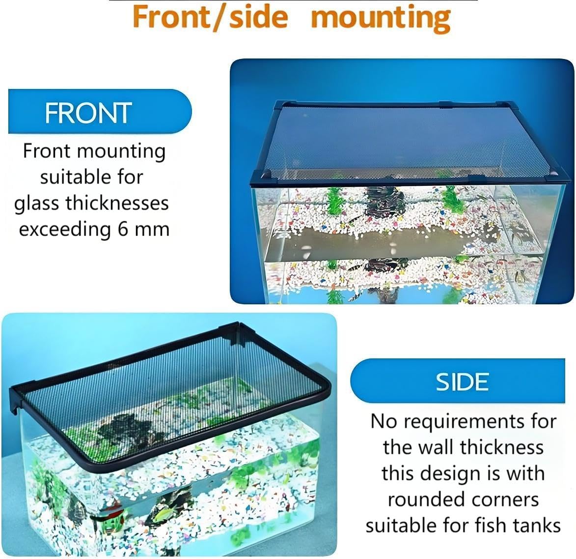 Couvercle de réservoir à poissons magnétique DIY (94X46CM,) Couvercle d'aquarium