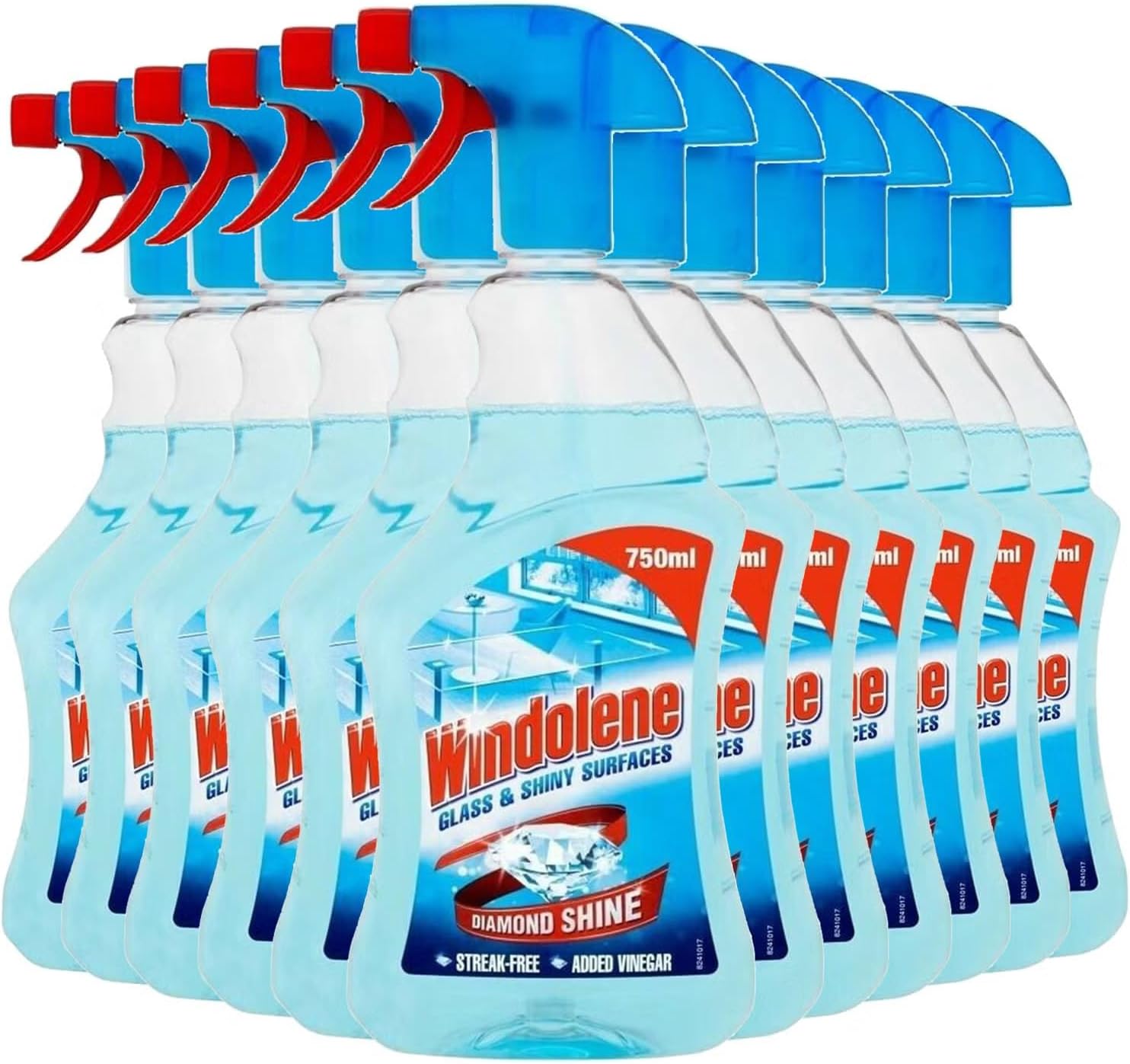12 x Windolene Glass & Shiny Surfaces Window Cleaner Spray 750ml Diamond Shine